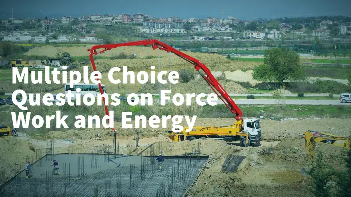 Feature Image of Multiple-Choice Questions on Force Work and Energy